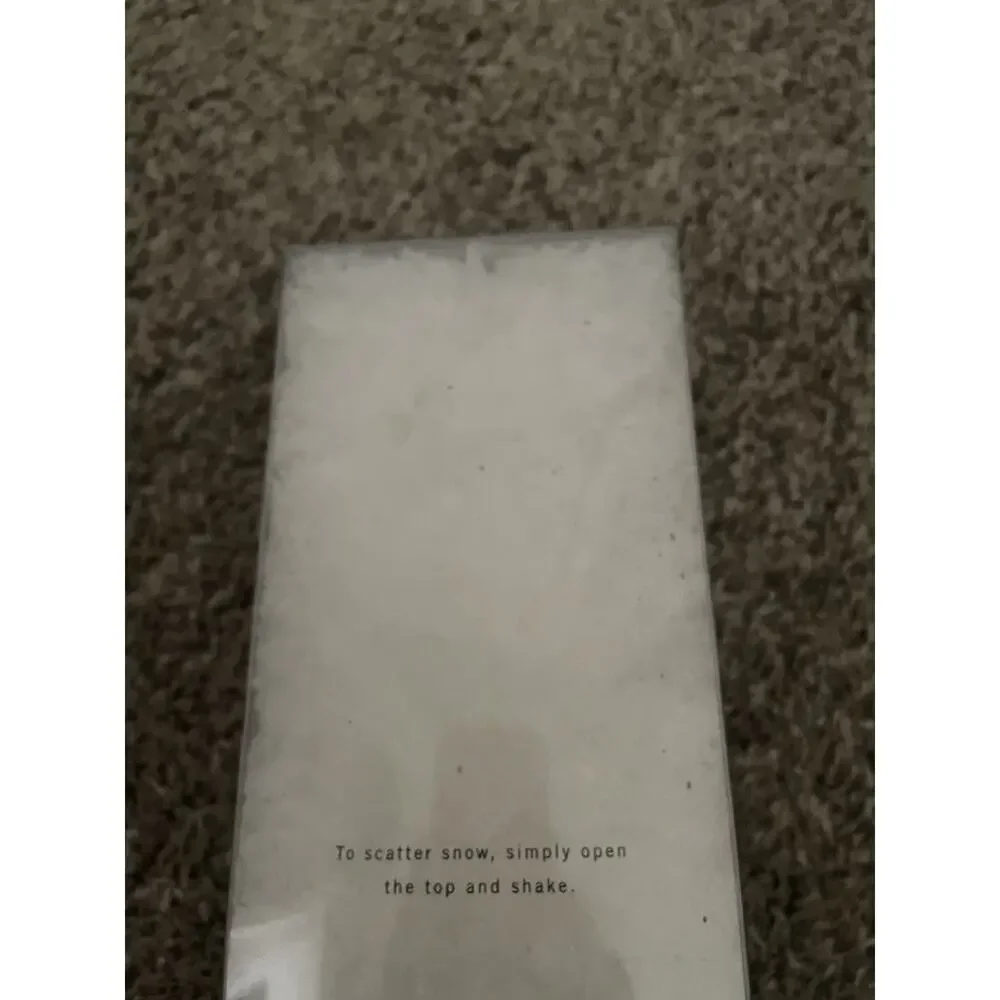 Pottery Barn Faux Snow 5.5 oz White Christmas Holiday Village Holiday Decor New